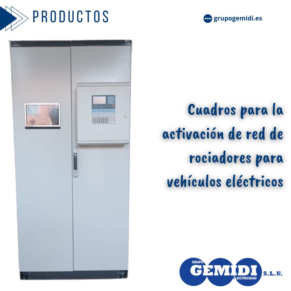 Cuadros para la activación de red de rociadores para vehículos eléctricos